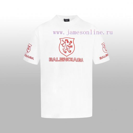 BALENCIAGA Embroidered Logo Couple's Short T One Hundred Views Not Tired Of Advanced Minimalist vfjrp4vi