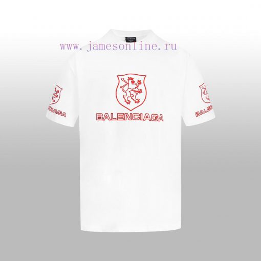 BALENCIAGA Embroidered Logo Couple's Short T One Hundred Views Not Tired Of Advanced Minimalist vfjrp4vi - Image 2