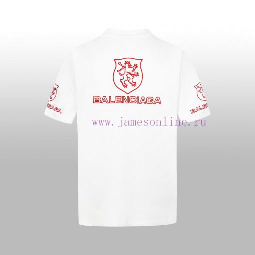 BALENCIAGA Embroidered Logo Couple's Short T One Hundred Views Not Tired Of Advanced Minimalist vfjrp4vi - Image 3