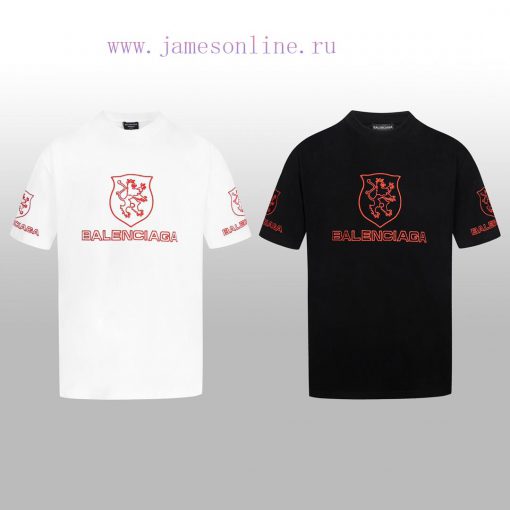 BALENCIAGA Embroidered Logo Couple's Short T One Hundred Views Not Tired Of Advanced Minimalist vfjrp4vi - Image 4