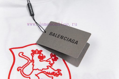 BALENCIAGA Embroidered Logo Couple's Short T One Hundred Views Not Tired Of Advanced Minimalist vfjrp4vi - Image 5