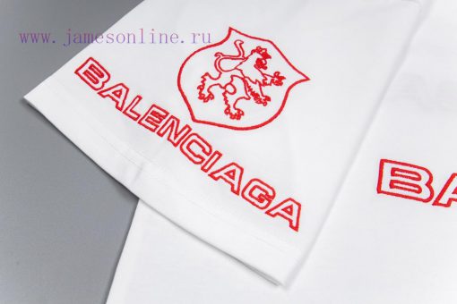 BALENCIAGA Embroidered Logo Couple's Short T One Hundred Views Not Tired Of Advanced Minimalist vfjrp4vi - Image 8