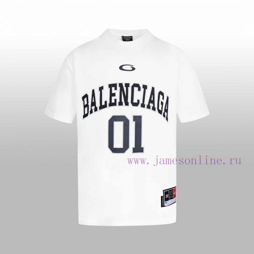 BALENCIAGA Embroidered Logo Couple's Short T One Hundred Views That Don't Get Tired Of High End a3wt9eem