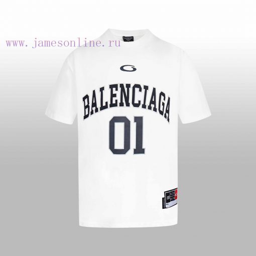 BALENCIAGA Embroidered Logo Couple's Short T One Hundred Views That Don't Get Tired Of High End a3wt9eem - Image 2
