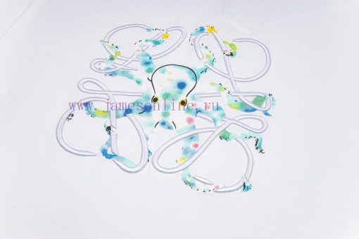 Loewe Spring/Summer New Short Sleeve T-shirt With European Digital Direct Spray Technology 260g kvgz6bef - Image 7