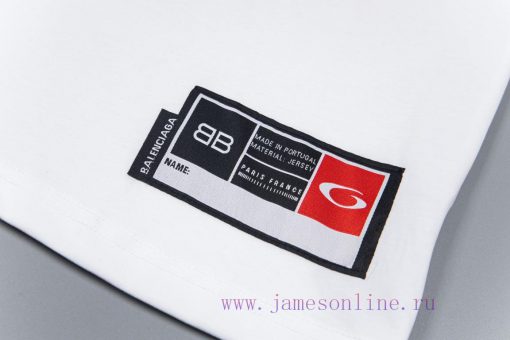 BALENCIAGA Embroidered Logo Couple's Short T One Hundred Views That Don't Get Tired Of High End a3wt9eem - Image 7