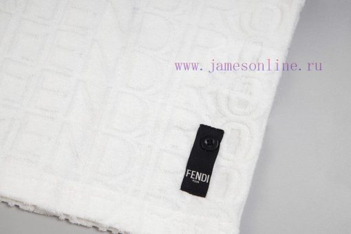 Fendi's Early Spring New Short Sleeved MJ Co Branded Original Open Molded Jacquard Fabric With r16tfhda - Image 8