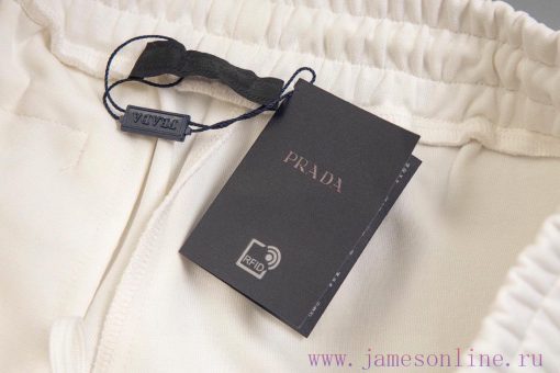 Prada Early Autumn Double-sided Cotton Workwear Five Quarter Pants Side Organ Patch Bag Design 4h9tpeu9 - Image 5