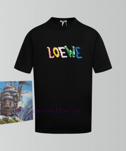Gift SetStyle Number HR002 Size XS-S-M-L Unisex VersatileLOEWE24 Early Autumn New Rainbow T-shi xwszfm35