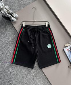 GUCCI 2025 New Men's And Women's Daily Commuting Essential Red And Green Striped Ribbon Splicin 1utno335
