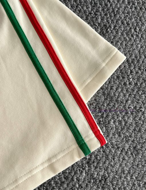 GUCCI 2025 New Men's And Women's Daily Commuting Essential Red And Green Striped Ribbon Splicin xgmv93n5 - Image 7