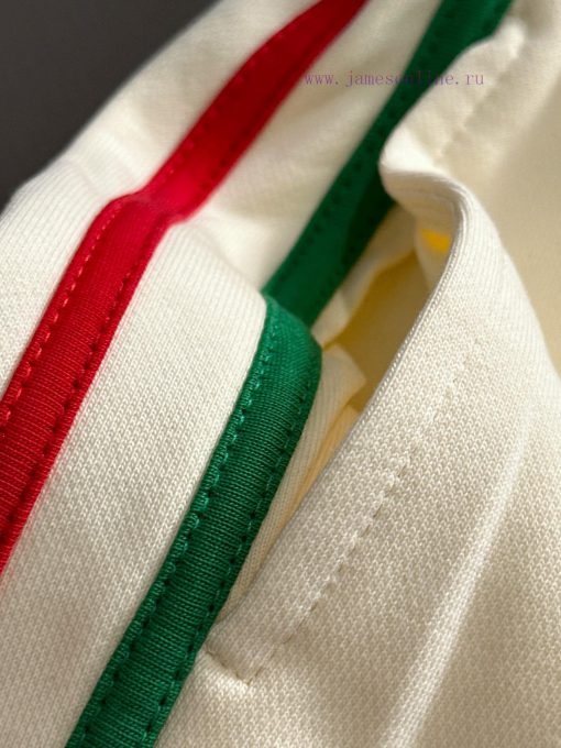GUCCI 2025 New Men's And Women's Daily Commuting Essential Red And Green Striped Ribbon Splicin xgmv93n5 - Image 8