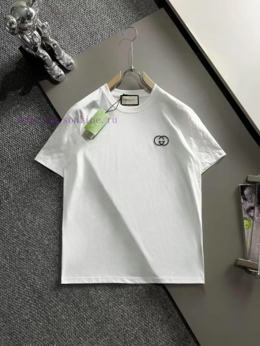 Arrived The Next DayGUCCI 2025 New Two Sleeve Plush Letter Logo Chest Double G Embroidered Men' h9d1qhv4 - Image 2