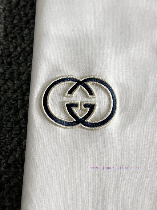 Arrived The Next DayGUCCI 2025 New Two Sleeve Plush Letter Logo Chest Double G Embroidered Men' h9d1qhv4 - Image 5