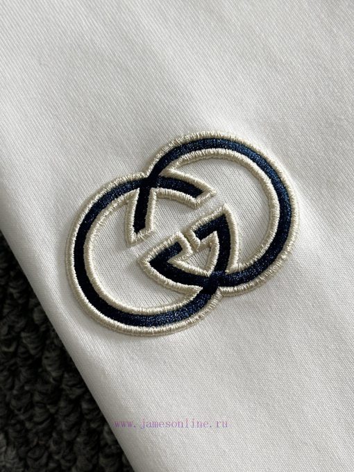 Arrived The Next DayGUCCI 2025 New Two Sleeve Plush Letter Logo Chest Double G Embroidered Men' h9d1qhv4 - Image 6