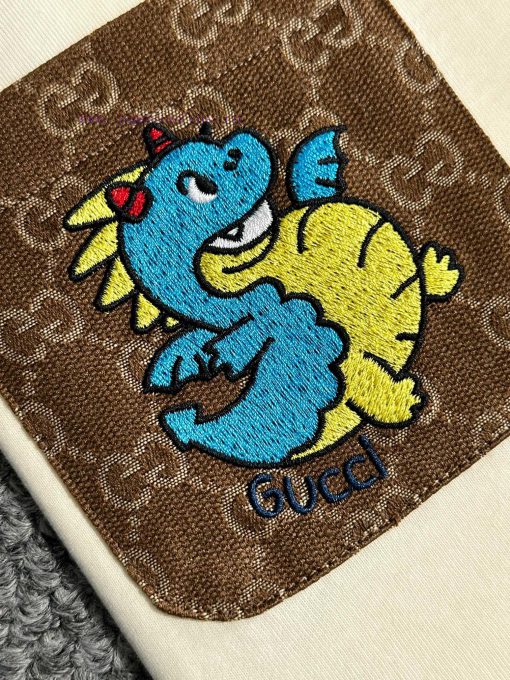 Arrived The Next DayGUCCI 2025 New Patch Pocket Small Dinosaur Embroidery Back Panel Double G D c8owyx4h - Image 7