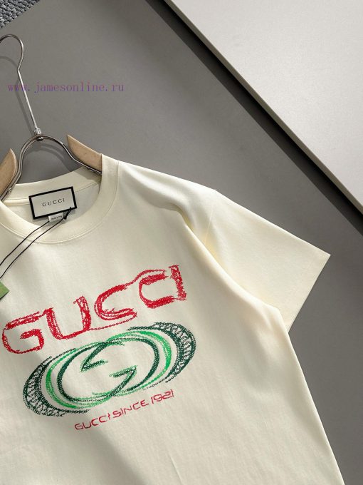 Arrived The Next DayGUCCI Gucci 2025 New Conley Digital Direct Spray Chain Print Logo Unisex Sh gaqgn47s - Image 4