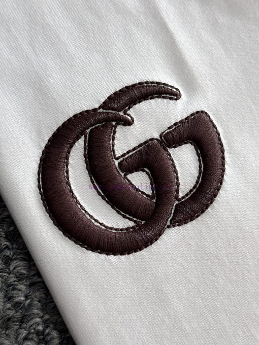 Arrived The Next DayGUCCI 2025 New Patch Pocket Three Bar Striped Ribbon Splicing Dark Print Em zx97z898 - Image 7