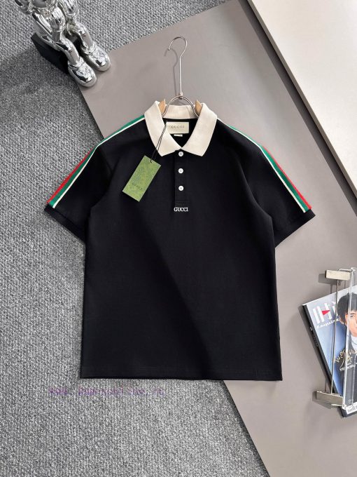 Arrived The Next DayGUCCI 2025 New Red And Green Ribbon Splicing Sleeves High-density Embroider c4t0qqcv