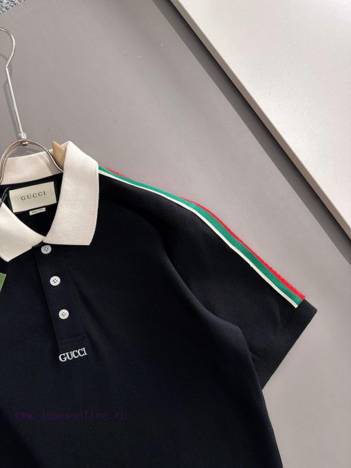 Arrived The Next DayGUCCI 2025 New Red And Green Ribbon Splicing Sleeves High-density Embroider c4t0qqcv - Image 4