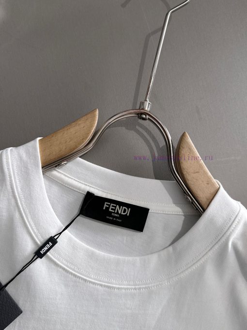 Arrived The Next DayFENDI 2025 New High Density Embroidered Monster Logo Men's And Women's Shor hfuwtm4c - Image 4