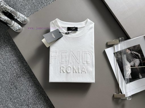 Arrived The Next DayFENDI 2025 New Concave Convex Three-dimensional Letter Logo Unisex Short Sl x62oetcd - Image 4