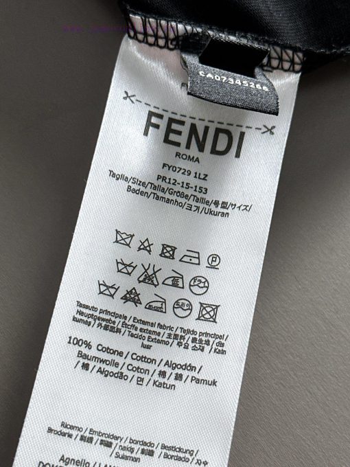 Arrived The Next DayFENDI 2025 New Concave Convex Three-dimensional Letter Logo Unisex Short Sl m2i87oqf - Image 9