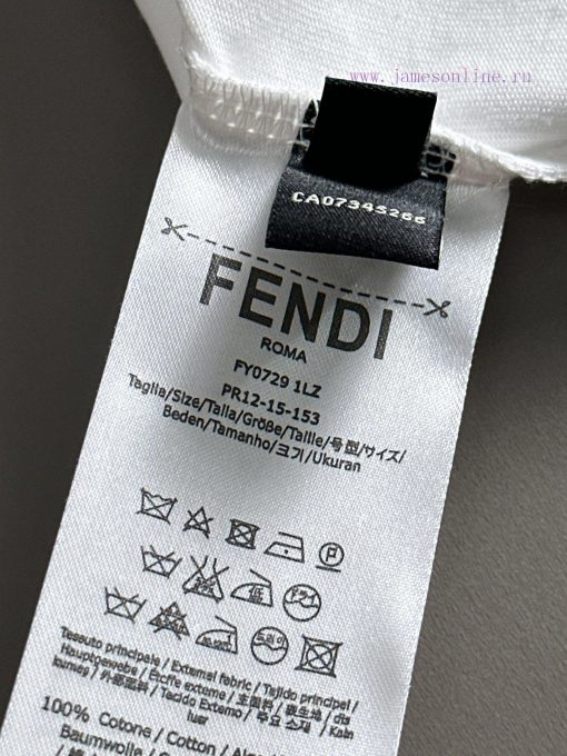Arrived The Next DayFENDI 2025 New Concave Convex Three-dimensional Letter Logo Unisex Short Sl x62oetcd - Image 9