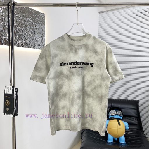 High Quality AW Alexander King 25ss New Short Sleeved T-shirtThe Fabric Is Made Of High-quality 1w4angy3 - Image 2