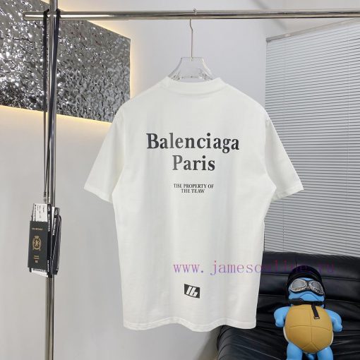 High Quality BALENCIAGA 25ss New Short Sleeved T-shirt From BalenciagaThe Fabric Is Made Of Hig mrypthmv - Image 3
