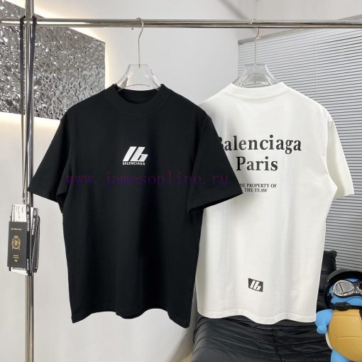High Quality BALENCIAGA 25ss New Short Sleeved T-shirt From BalenciagaThe Fabric Is Made Of Hig mrypthmv - Image 7