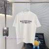 High Quality BALENCIAGA Paris 25ss New Short Sleeved T-shirtThe Fabric Is Made Of High Weight F ka12veso