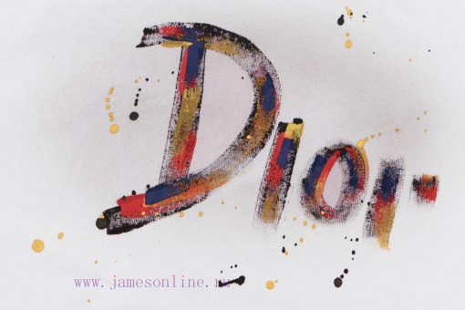 Dior 2025ss New Hand-painted Ink Splashed Couple Casual Short Sleeved T-shirtThe Most Customize p1swoj6m - Image 6