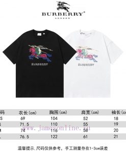 25ss Early Spring New Product Burberry260g Round Neck Short Sleeved T-shirtLarge Scale Warhorse u8w3viev