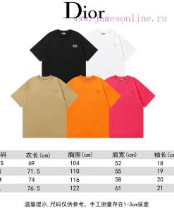 ️25ss Early Spring New DIOR Dior 260g Round Neck Short Sleeved T-shirtCD47 Large Logo Printed S idurx2zd