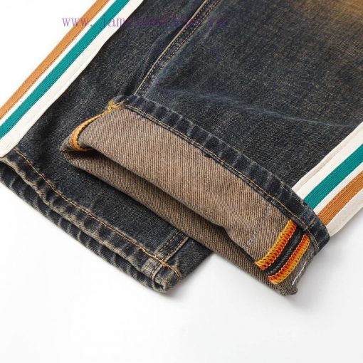 217 Prad Prada 2025 Early Spring Synchronized New Product Ribbon Jeans Heavy Duty Washed Jeans zi8o0ykr - Image 9