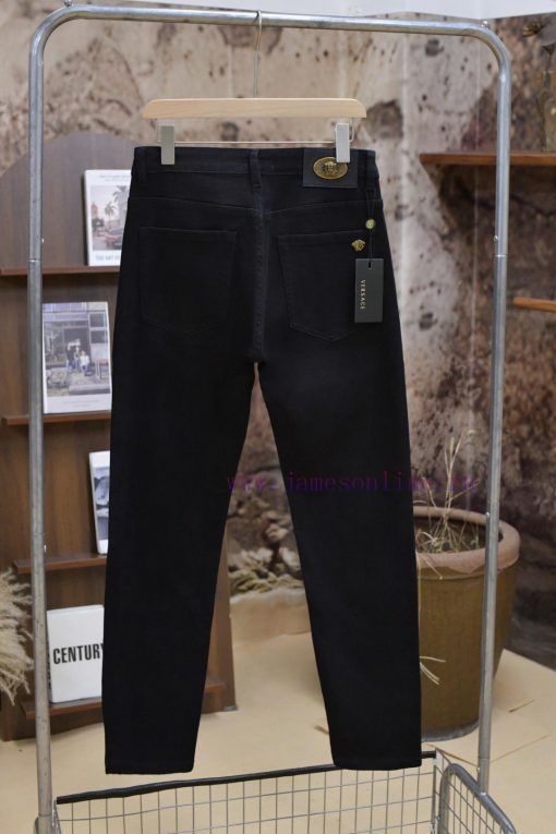 920 Popular Versace 25ss Early Spring New Versace Jeans Cotton Straight Leg Pants With Open Thr sdb9a6pz