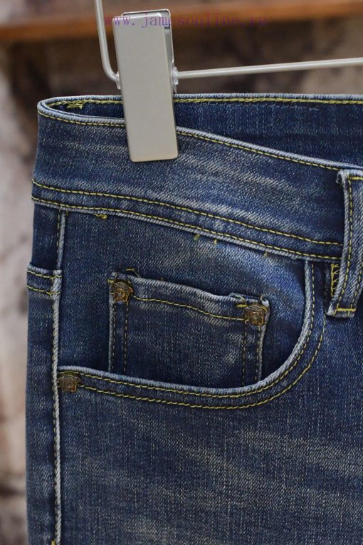 904 Versace Versace 25ss Early Spring New Versace Jeans Cotton Straight Leg Pants With Open Thr oodzhb8p - Image 6
