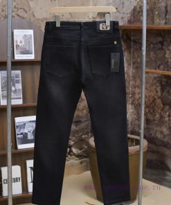 925 Popular Versace 25ss Early Spring New Versace Jeans Cotton Straight Leg Pants With Open Thr obuxf5hd