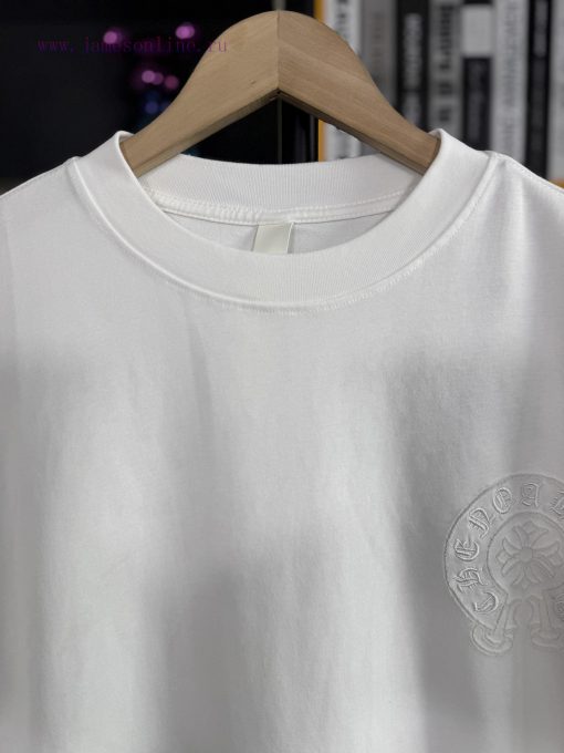 2025 CHROME HEARTS Double Sided Fabric Short Sleeved Runway Style With 280g Laser Burned Flower od73e35i - Image 5