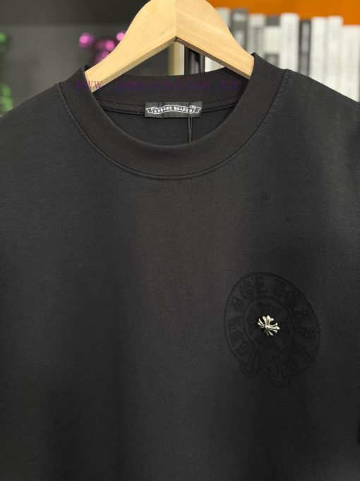 2025 CHROME HEARTS Double Sided Fabric Short Sleeved Runway Style With 320g Laser Burned Flower q0v56vmv - Image 4