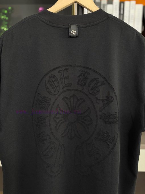 2025 CHROME HEARTS Double Sided Fabric Short Sleeved Runway Style With 320g Laser Burned Flower q0v56vmv - Image 9