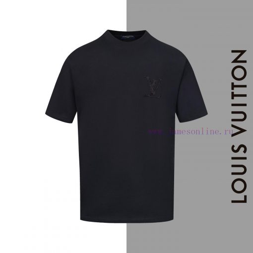 Style Number Z31LV3D Large Embroidered Round Neck Short SleeveLOUISHUITTON Official Website Con xnyhdjdp