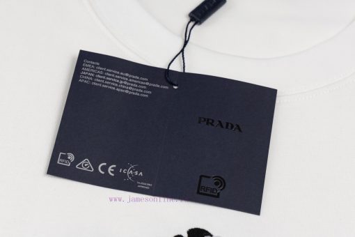 Style Number Z41Prada Circle Colorful Letter Embroidered Round Neck Short SleevePRADA Official vht4d1rf - Image 6