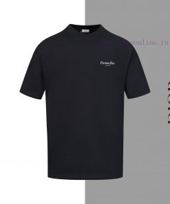 Style Number Z10Dior Front And Back Letters Worn-out Printed Round Neck Short Sleeved ShirtLOUI 3ki2rti1