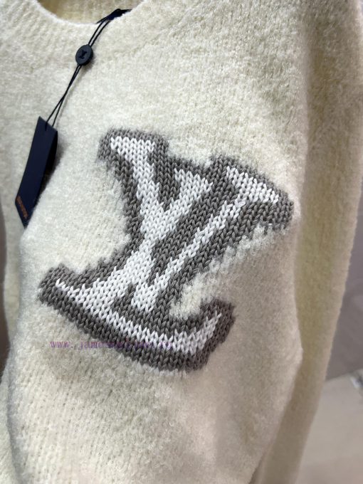 Style Number R059Louis Vuitton's New Mirrored Letter Logo Inlaid Knit SweaterUsing High-quality d9ntpmg3 - Image 7