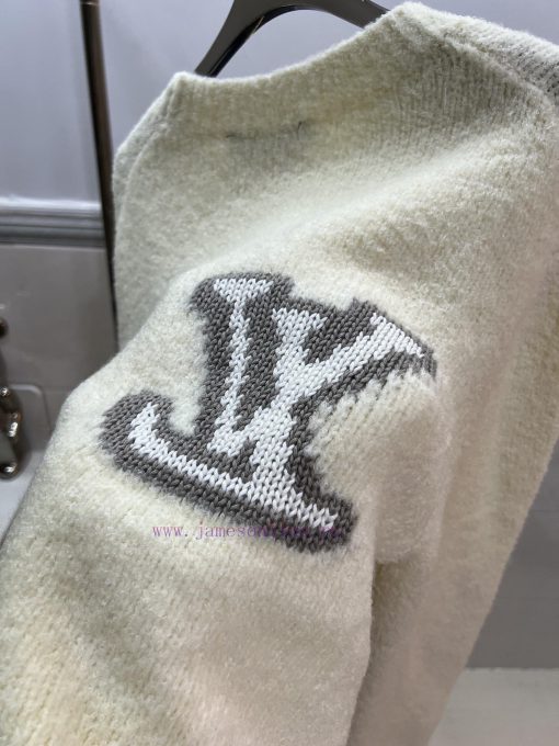 Style Number R059Louis Vuitton's New Mirrored Letter Logo Inlaid Knit SweaterUsing High-quality d9ntpmg3 - Image 8