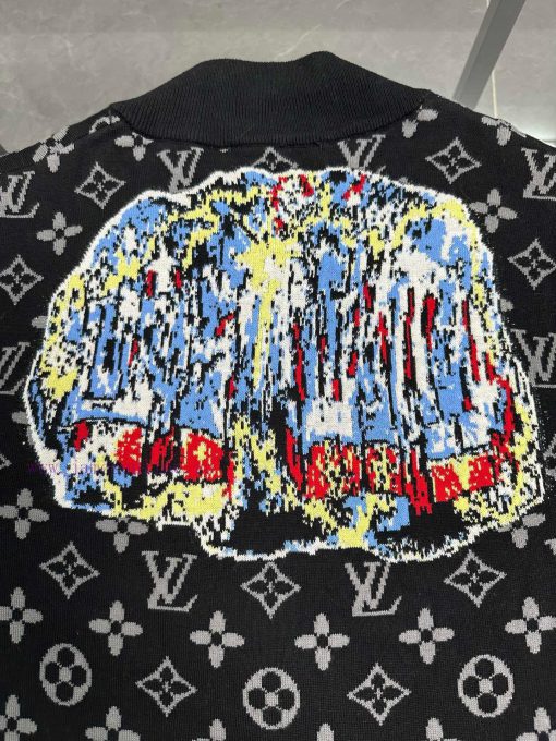 Style Number R032Louis Vuitton Wool Knitted Cardigan JacketUsing Jacquard Inlay Technology To O netc6zlc - Image 8