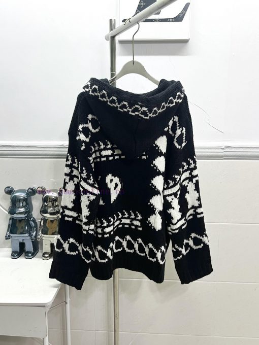 Style Number R046Celin Black And White Contrasting Pattern Panda Jacquard Knot Decoration Knitt o7w9hst3 - Image 3