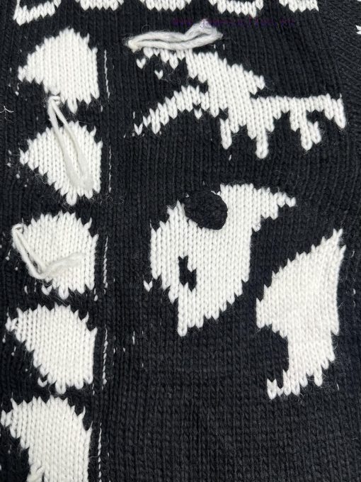 Style Number R046Celin Black And White Contrasting Pattern Panda Jacquard Knot Decoration Knitt o7w9hst3 - Image 9